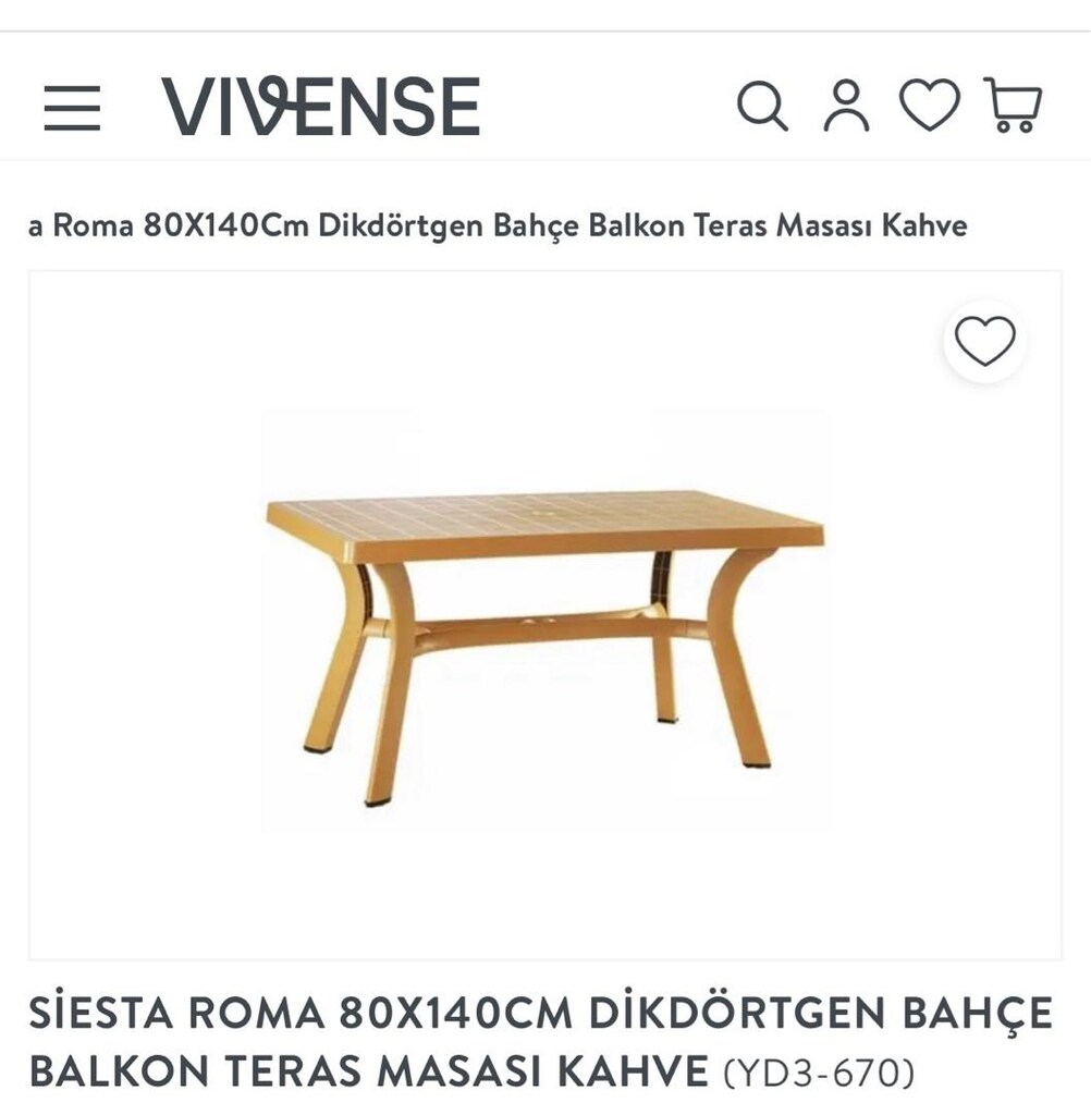 siesta marka balkon yemek masası - 2