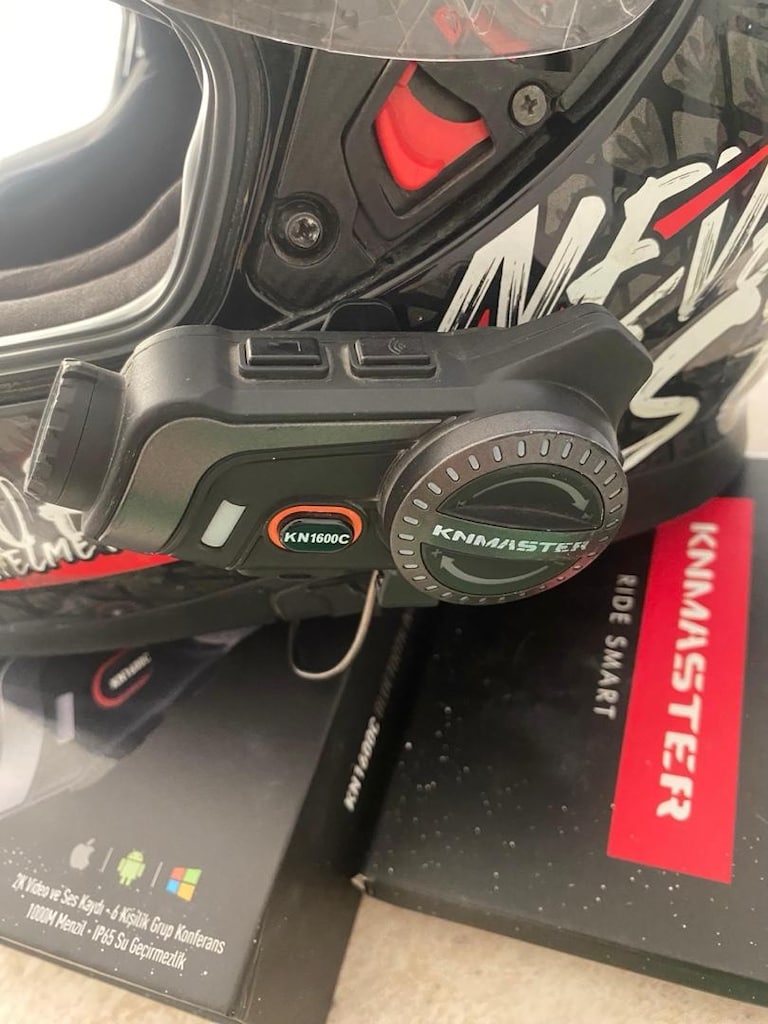 Kn master 1600c kameralı interkom ve axor kask