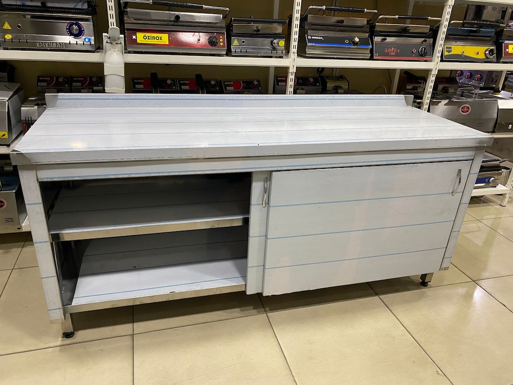 SÜRGÜ KAPAKLI KAPALI ÇALIŞMA TEZGAHI PASLANMAZ 8.750 TL BAŞLAYAN FİYAT - 2