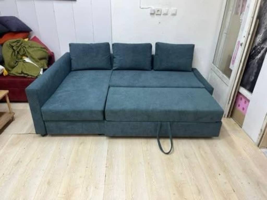 IKEA FRİHETEN SIFIR KAPLAMA YATAKLI BAZALI L KÖŞE KOLTUK KANEPE - 4