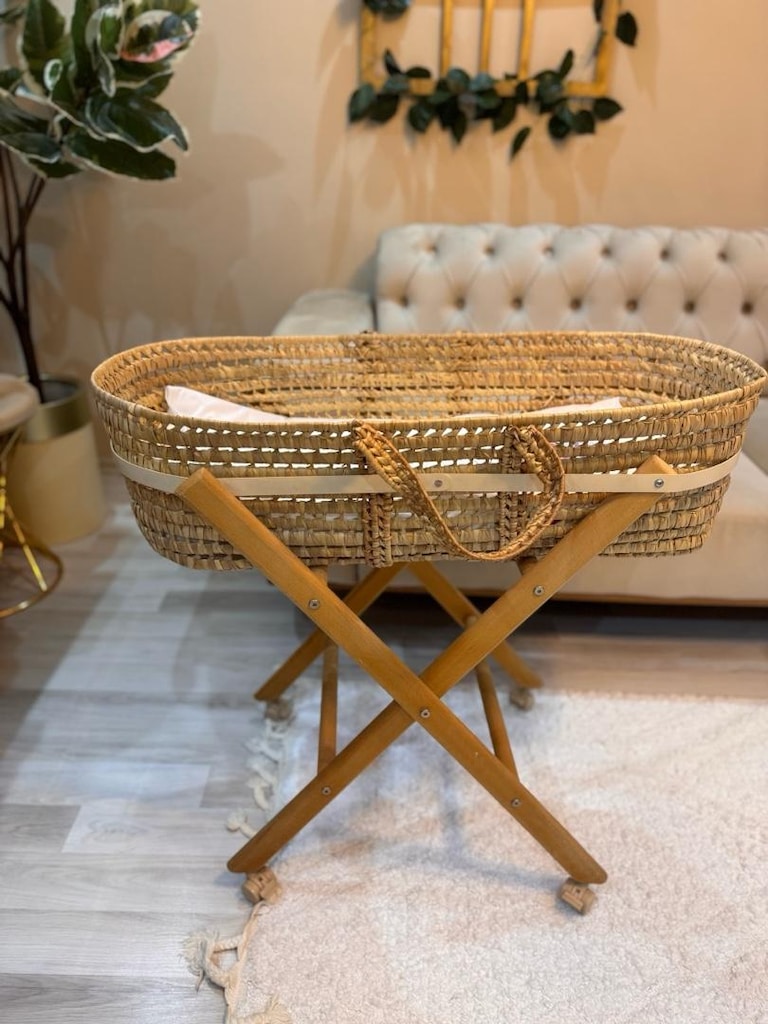 hasır beşik. rattan beşik - 5