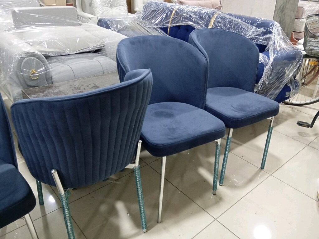 sıfır ürün 6 adet ayakları çelik sandalye - 3