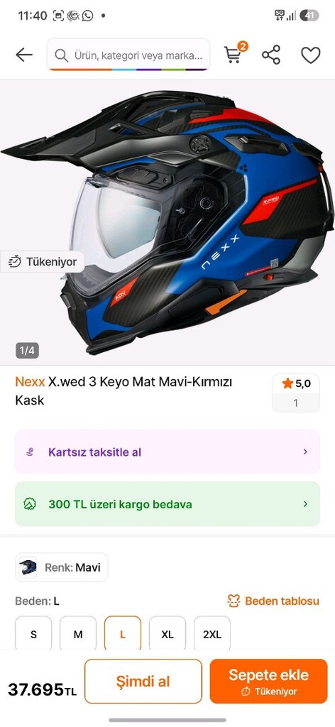 L Beden Nexx X.WED 3 Karbon Kask (Sıfır Ayarında - Spor Takaslı) - 6