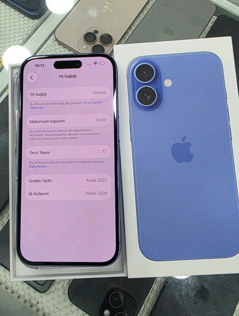 iphone 16 128 gb pil%100 21 ay garantili - 2