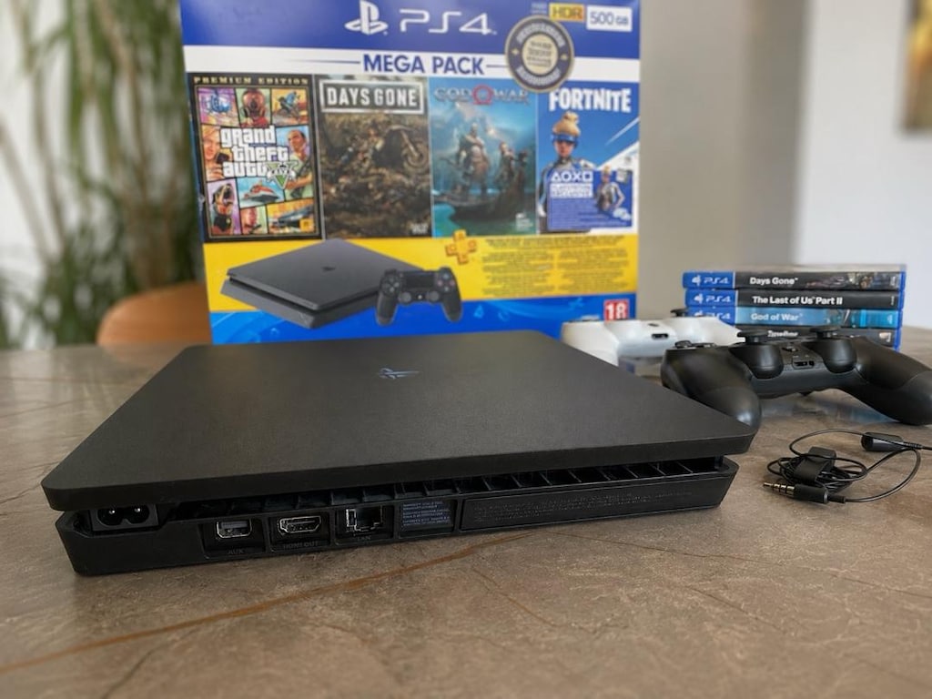 Temiz PS4 Slim 500 GB + 2 Kol + 5 Popüler Oyun (Kutulu) - 3