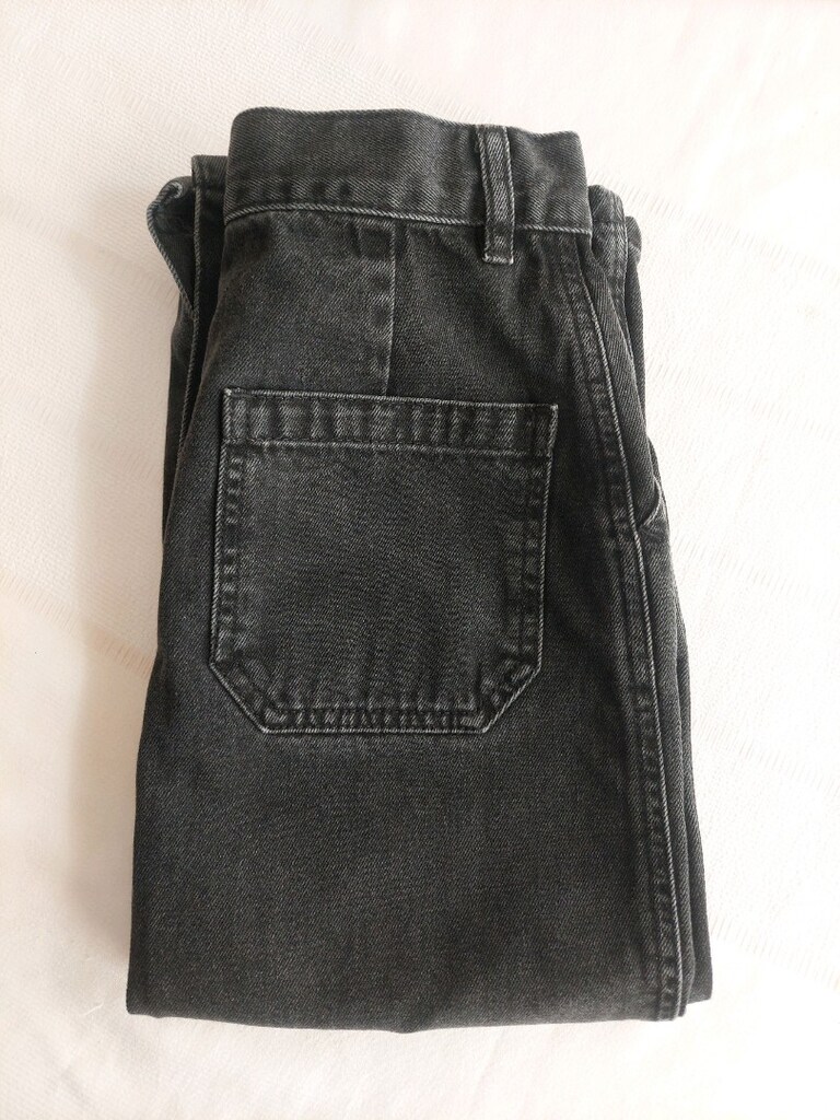 Önü çıtçıt düğmeli cepli Jean etek - 8