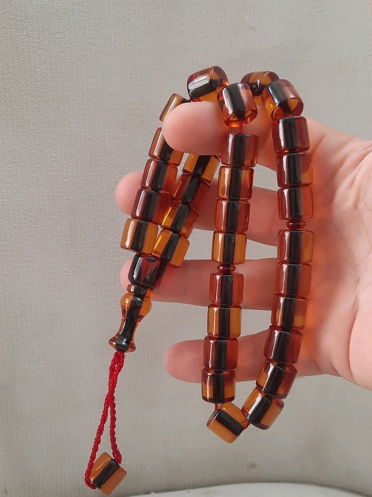 Sandık malı ateş kehribar tesbih - 3