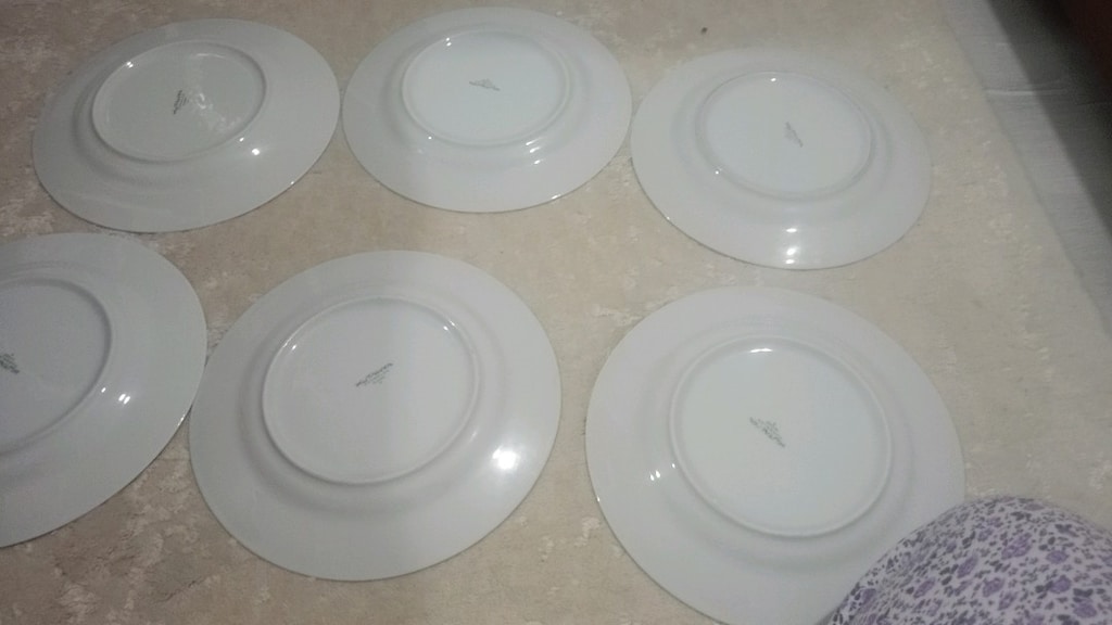 servis tabagı kütahya porselen 6 tane - 2