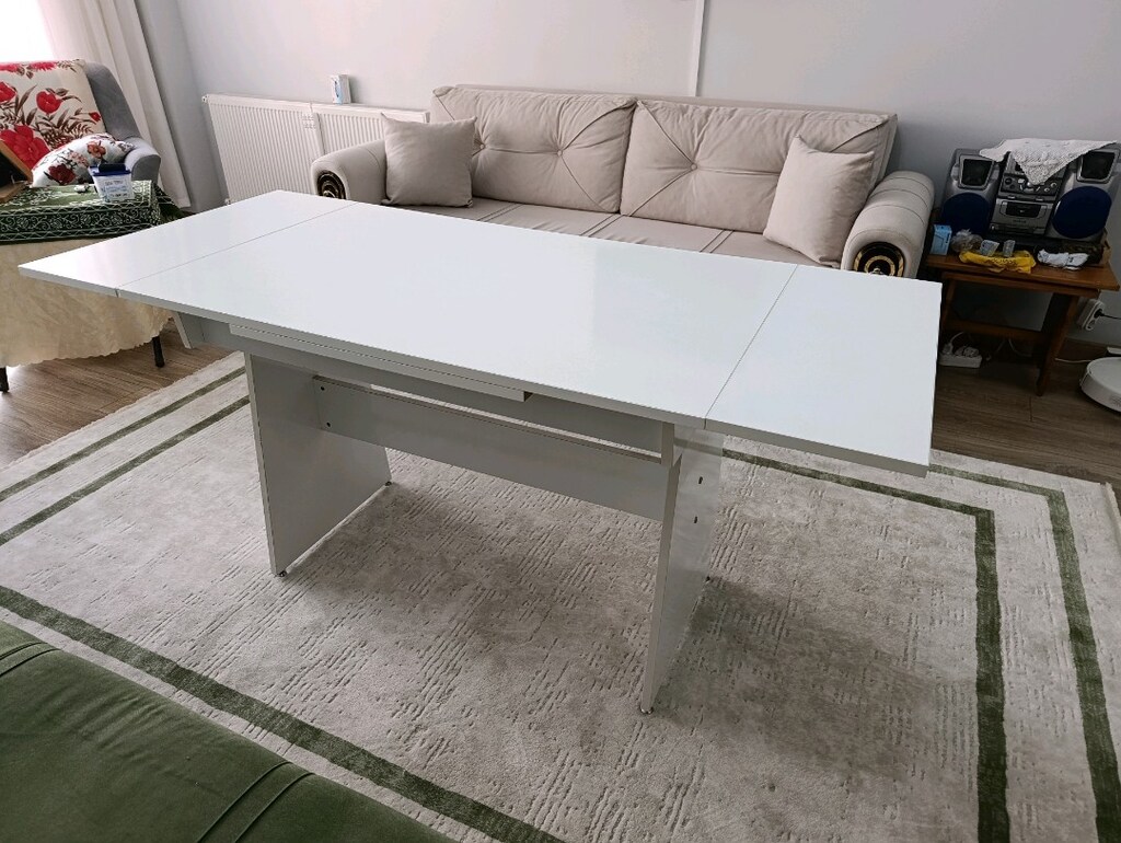 Yemek masası beyaz (BÜYÜYEN MASA) - 7