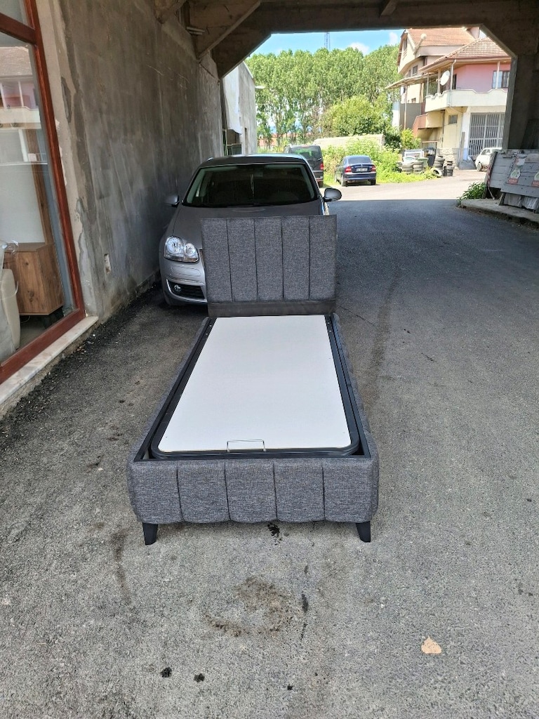 90x190 TEK KİŞİLİK BAZA BAŞLIK ORTOPEDİK YATAK SIFIR ÜRÜN - 3