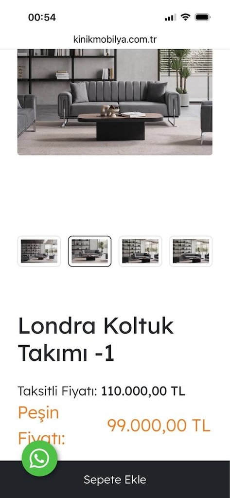 3+3+1+1 koltuk takımı - 5