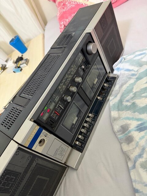 retro kaset çalar radyo sorunsuz silver