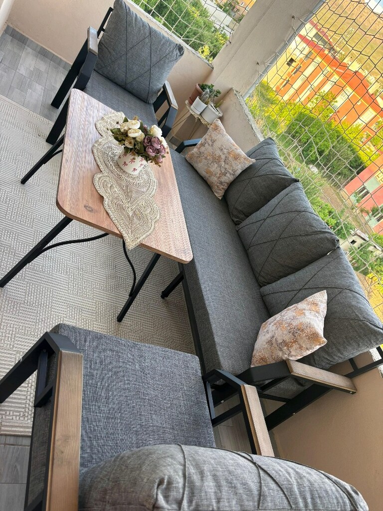 çay kahve seti balkon Bahçe - 2