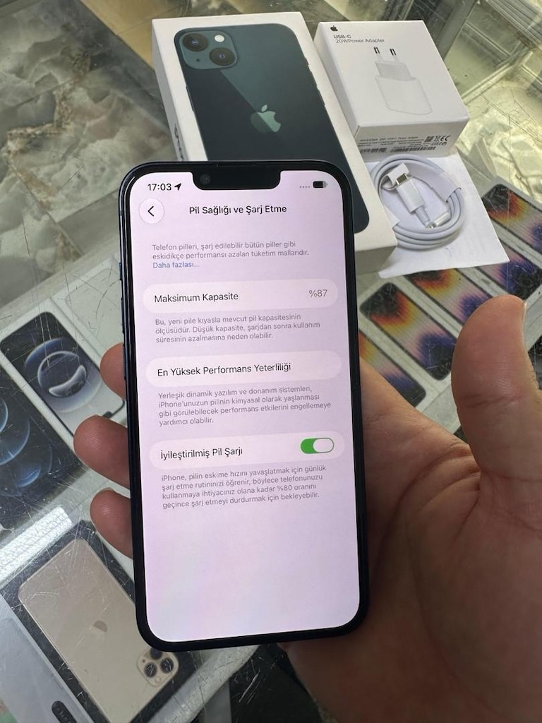 MÜHENDİSCELL’DEN YURTİÇİ İPHONE 13 128 GB HATASIZ PİL %87 - 4