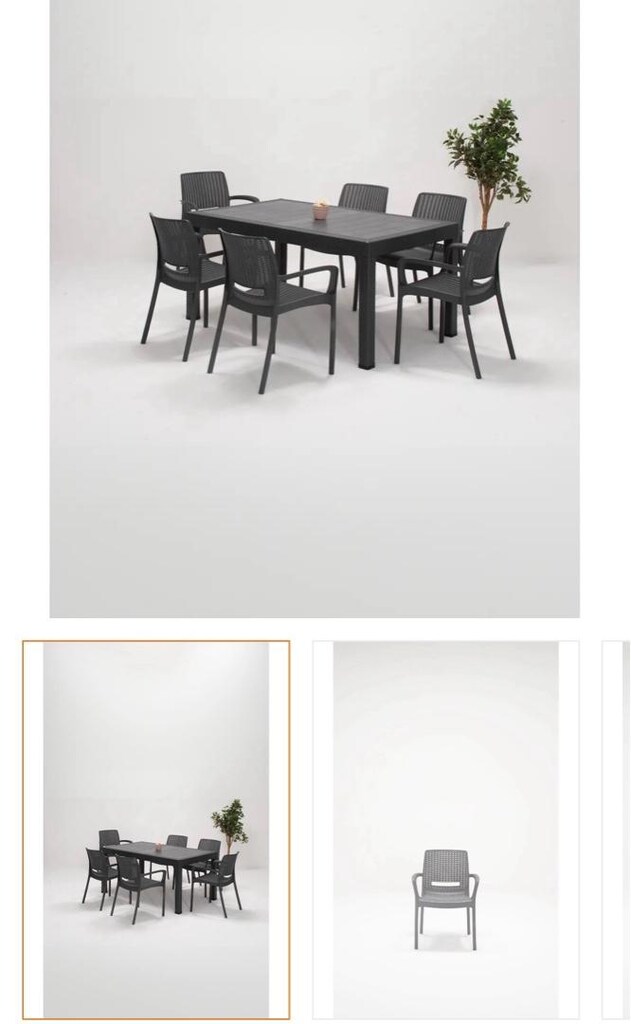 Rattan Masa sandalye takımı 6lı - 2