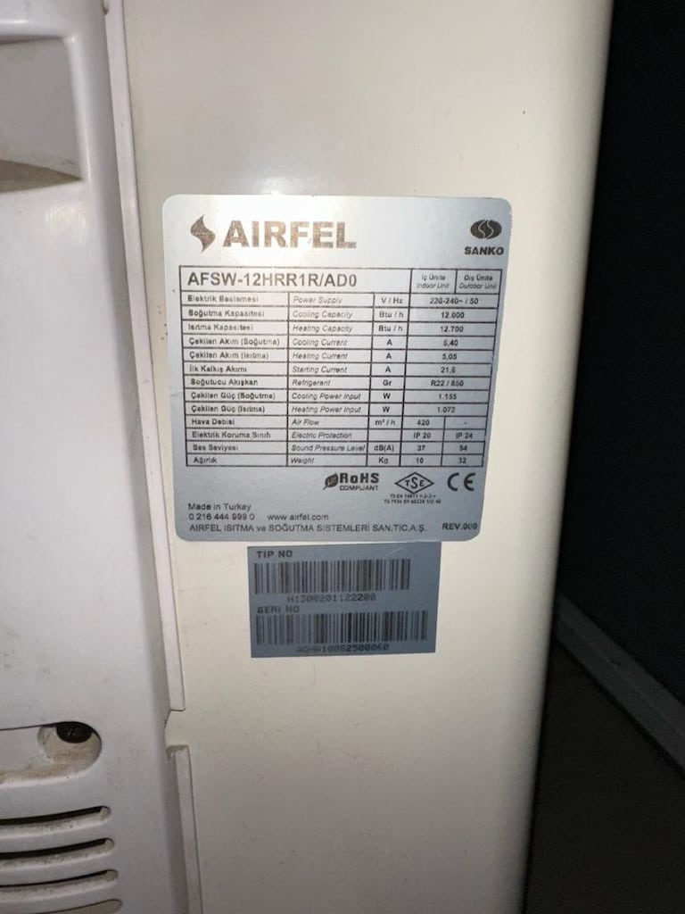 airfel 12.000 btu klima - 5