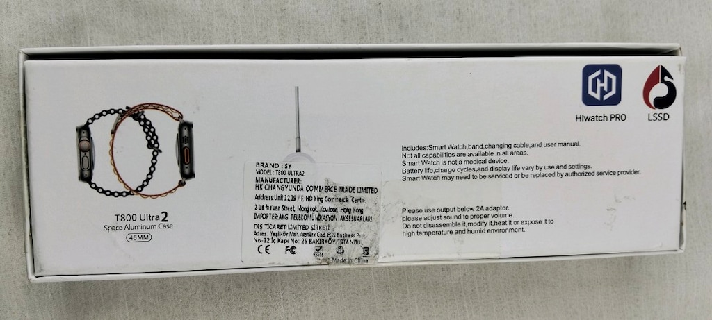 T800 Ultra 2 Akıllı Saat 45mm – Sıfır, Çift Kordonlu - 2