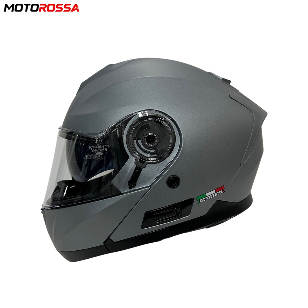 SWAY SW 926-10 Mat Gri Çene Açılır Motosiklet Kask | MOTOROSSA - 2