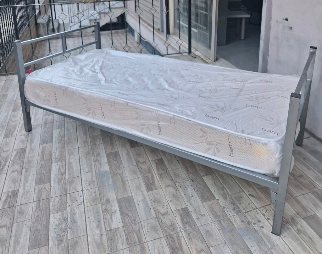1.5 METAL KARYOLA YATAKLI AYNI GÜN ÜCRETSİZ TESLİMAT - 4