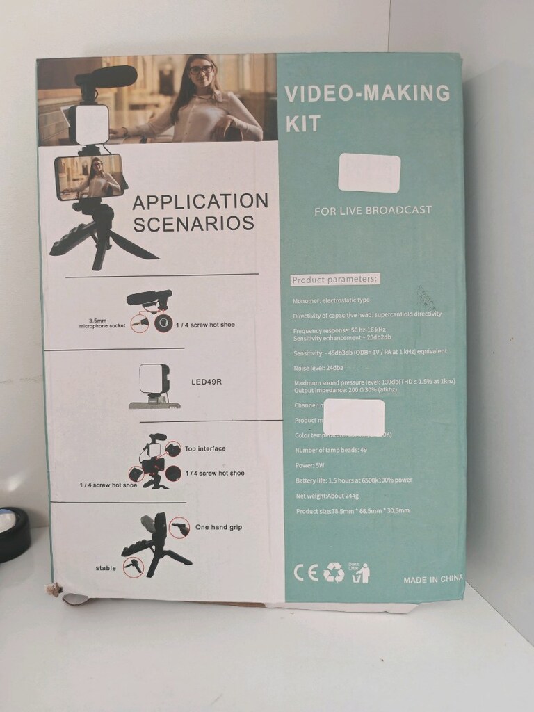 Mikrofonlu Işıklı Telefon Tripod - 2