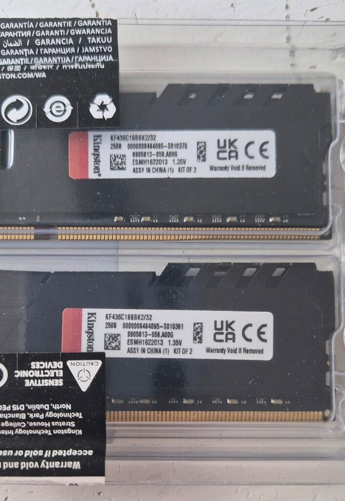 Kingston Fury Beast 3600MHZ DDR4 32GB EAM - 3