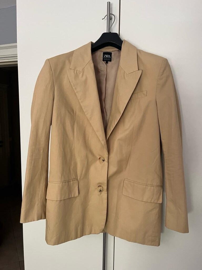 Zara bej blazer ceket