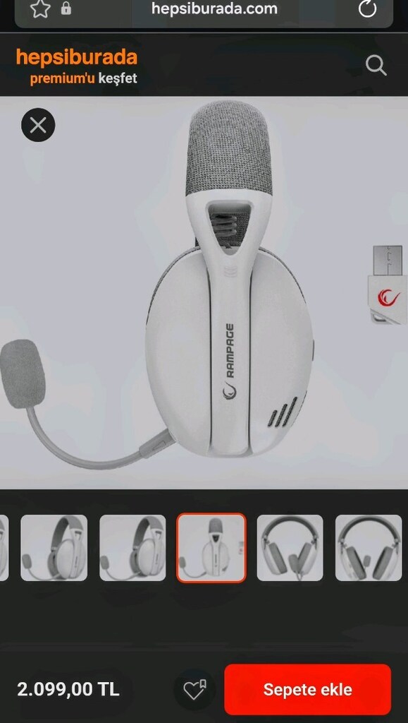 Rampage Crack Beyaz/gri Wireless 2.4g+ Bluetooth Mikrofonlu Profesyonl - 9