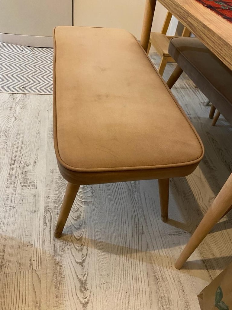 Ahşap Ayaklı Bench Sandalyesi - 6