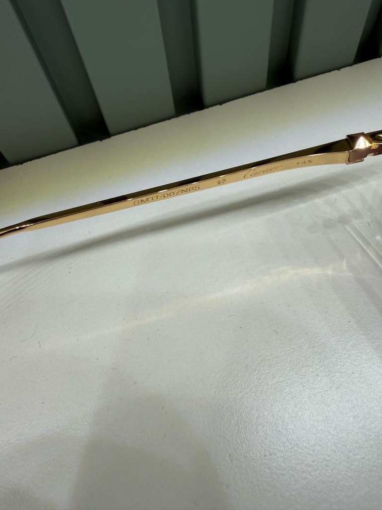 Cartier CT0019O Gold Çerçevesiz Gözlük - 4