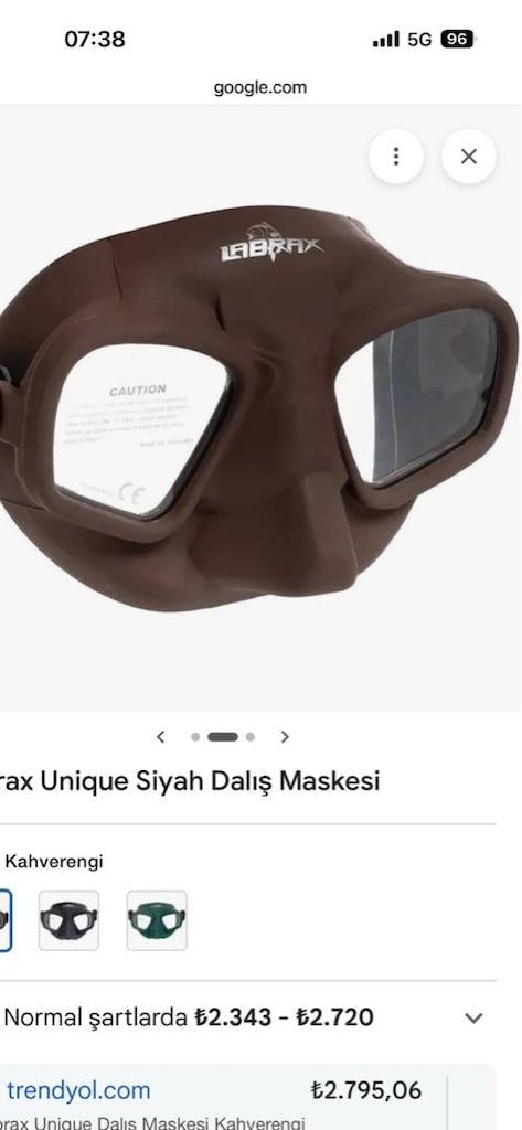 labrax dalış maskesi gözlüğü - 2