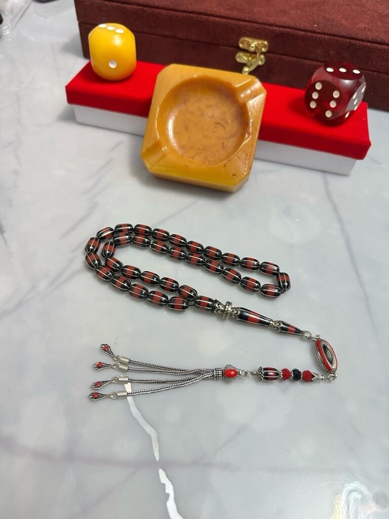 8’li Karpuz Yarma Komple 925 Ayr Gümüş İşlemeli Galalitli Erzurum Oltu - 5