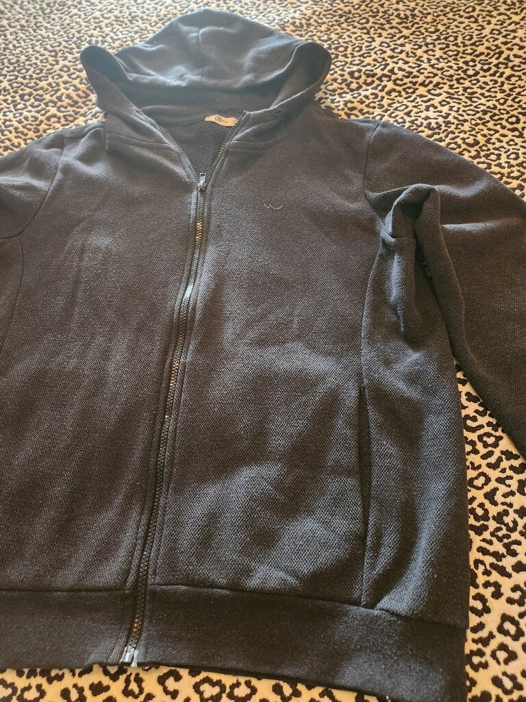 LTB marka L beden antrasit renk erkek kapüşonlu cepli swartshirt - 3