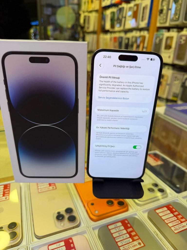 14 PRO MAX 128 GB ORJİNAL İŞLEMSİZ TAKASA AÇIK - 9