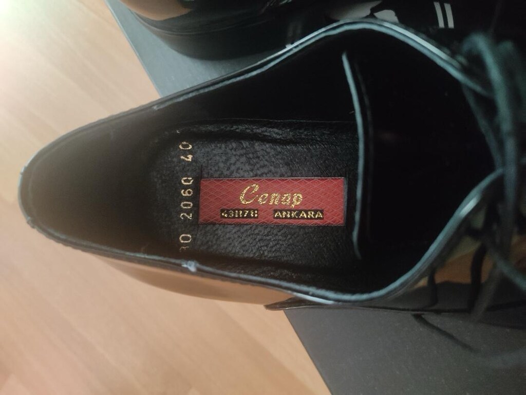 Ayakkabı erkek rugan 40-41 numara sade ve şık tasarım - 4
