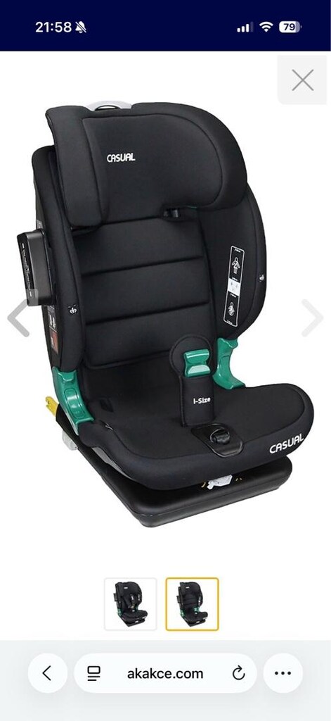 casual 76-150 cm i- size oto koltuğu - 2