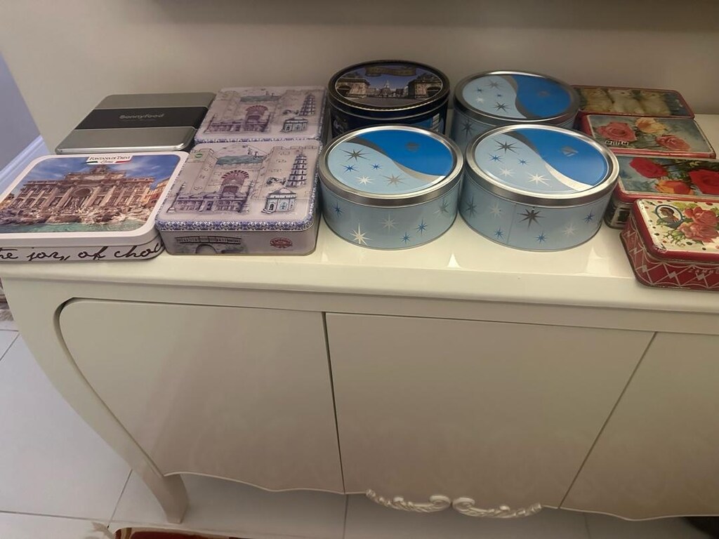Saklama teneke kutular sondaki 4 kutu vintege tek tek de satılır - 2