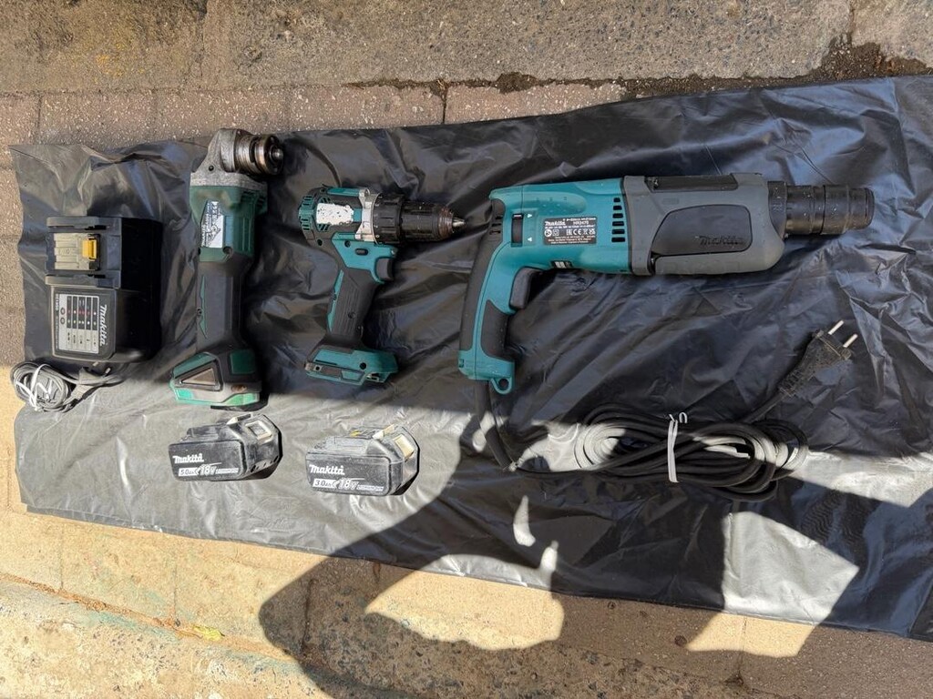 makita şarjlı matkap - taşlama ve elektrikli kırıcı delici matkap set - 6