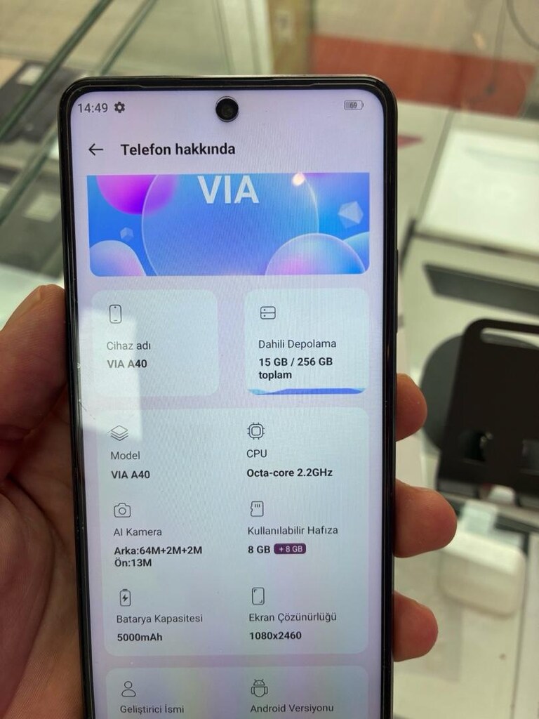 CASPER VİA A40 8 + 8 256 GB hafıza 16 ay garantili NOKTA Hatasız - 6