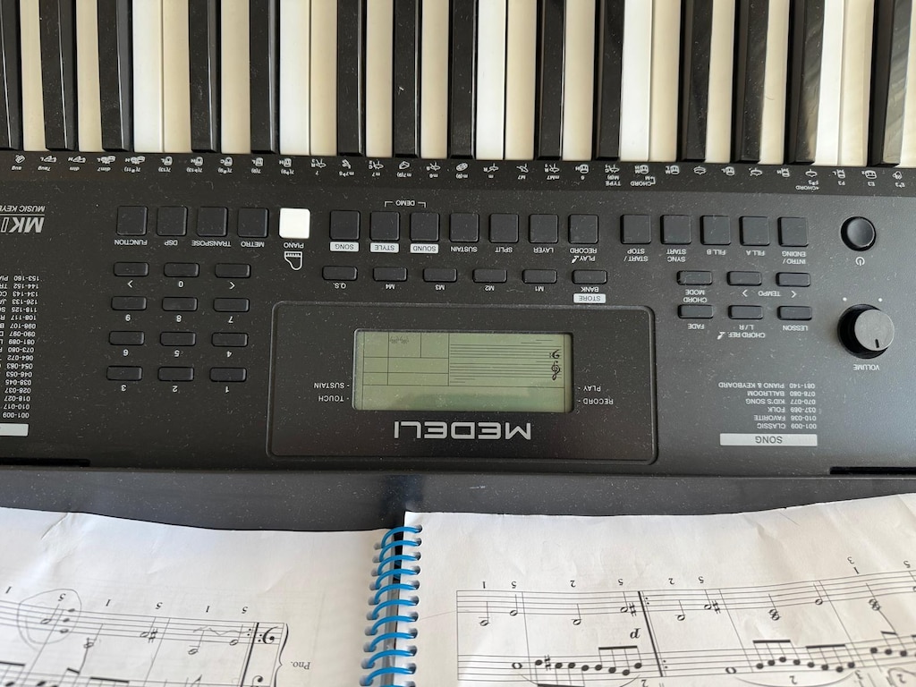 Medeli MK100 61 Tuşlu Org - 1 Yıllık, Sehpalı - 4