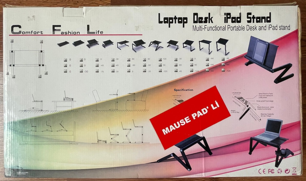 Çok Fonksiyonlu Katlanabilir Laptop Standı Sehpa - mouse standı dahil - 2