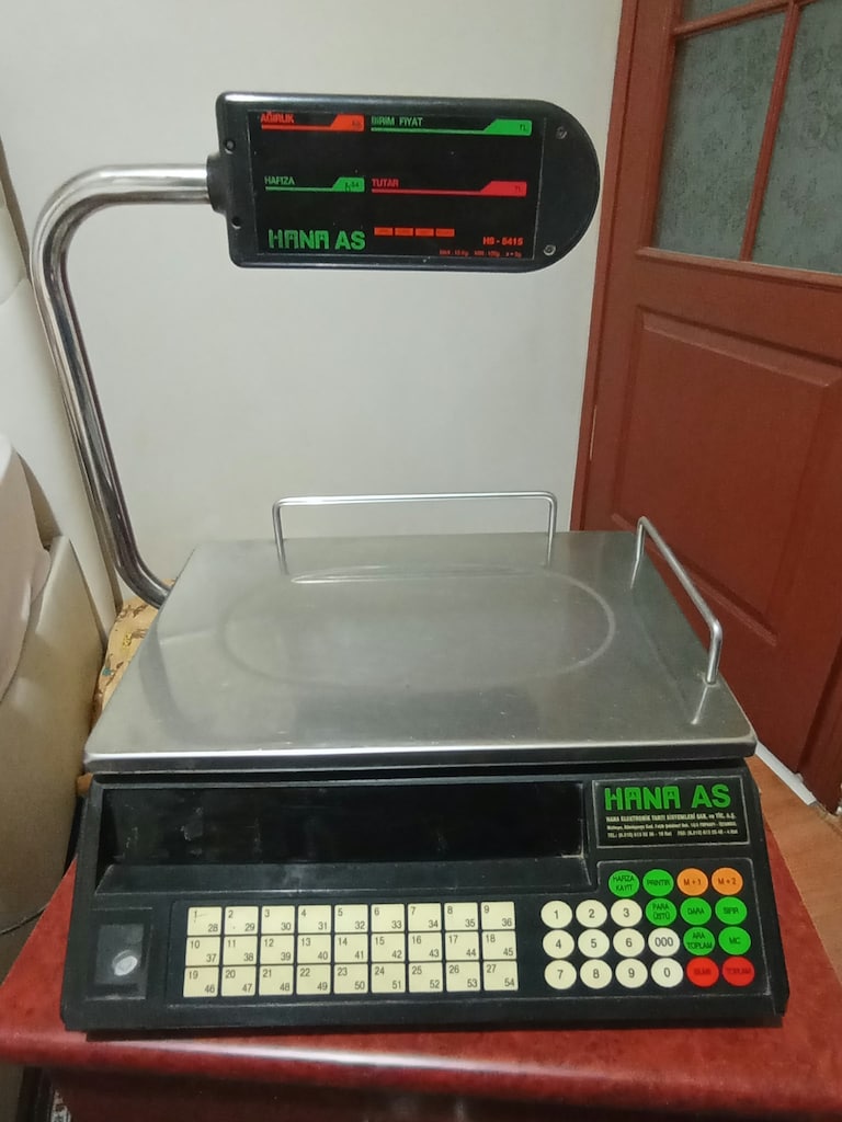 Ekranı ve Tartısı Sağlam Tuş Takımı Tamirlik Hana HS-5415 Terazi - 6