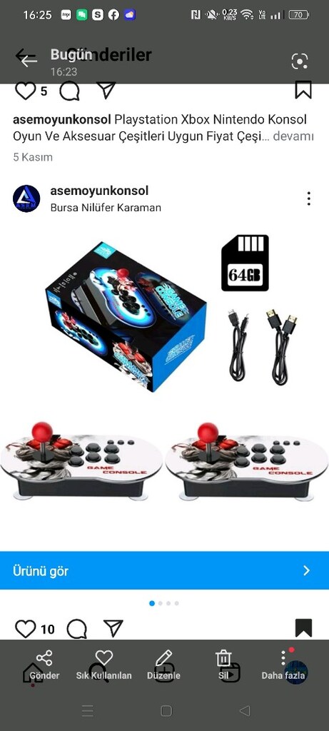Atari Arcade Klasik Oyun Konsolu çift üniteli - 2