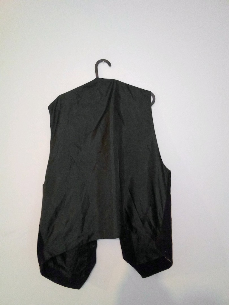 C&A siyah ön süet arka ince siyah astar XXL klasik vintage ön boy 75 - 7