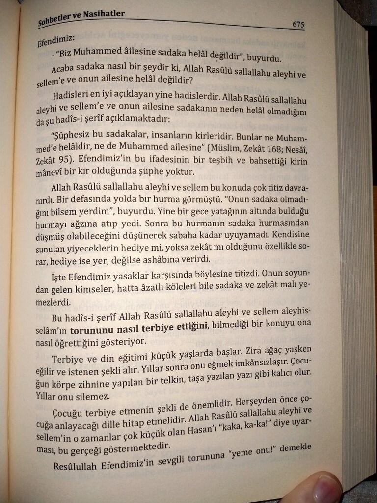 Dini kitap Sahihi Buhariden Sohbetler ve Nasihat ler. Hadisi şerifler - 5
