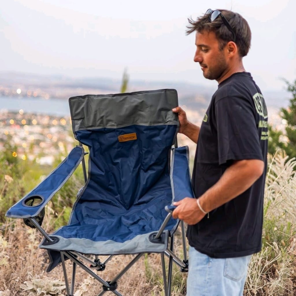 FreeCamp Phoenix Katlanır Masalı Sandalye-LACİVERT-GRİ / SIFIR ÜRÜN - 6