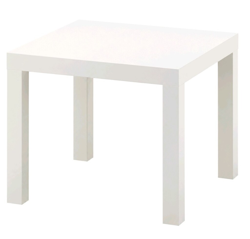 Ikea Yan Sehpa Beyaz, 55x55 Cm - 3
