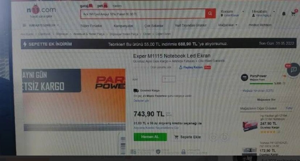 Exper M115 Netbook Parçaları - 7