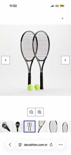 Yetişkin tenis seti 3 günlük