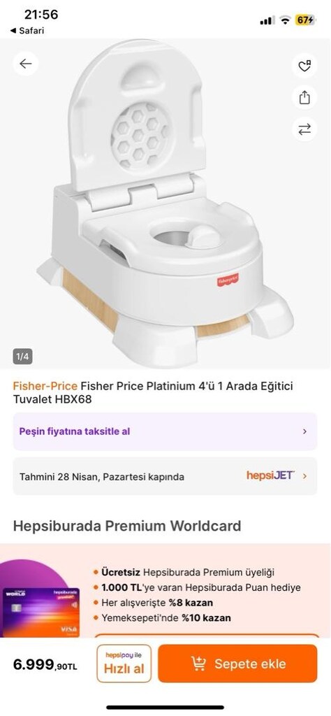 Fisher price 4 in 1 eğitici tuvalet - 2