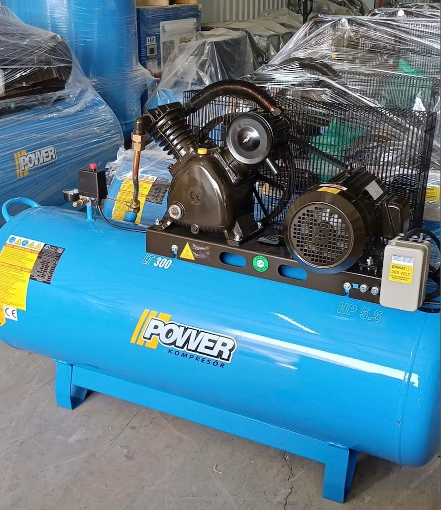 Ü 300 litre 12 var çift kademe kompresör - 4